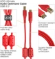 Кабель UDG Ultimate Audio Cable USB 2.0 C-B Red Straight 1.5m - изображение 4