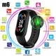 Трекер фітнес браслет розумний годинник для смартфона UKC Smart Band M6 Classic Black - зображення 3