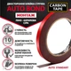 Двостороння клейка стрічка CARBON TAPE AUTO BOND 9 мм x 1 мм x 5 м (сіра, піно-акрилова) - зображення 5