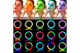 Лед-лампа кольцевая для студийного освещения Ring RGB MJ 36 36см с пультом и штативом для фото и видео - изображение 3