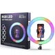 Кольцевая лампа CTM RGB для видеосъемок, фото, селфи - изображение 4