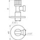 Кран кульовий кутовий SOLOMON 1/2″х1/2″ A7032 - зображення 3