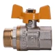Кран кульовий прямий Q Professional 3/4″ ЗВ ЖБ PN40 QP152 - зображення 2