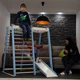 Детский спортивный комплекс Baby Sport SB Кроха-3 145x120x100 см дерево Разноцветный (Кроха-3) - изображение 3