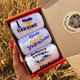 Комплект чоловічих патріотичних шкарпеток з українською символікою 40-44 3 пари в коробці весна-осінь Білі - зображення 1