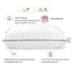 Подушка MirSon 1491 Royal Pearl Hand Made memory effekt Висока 70х70 см (2200001540491) - зображення 2