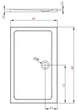Поддон Radaway Doros D 110x80 (SDRD1180-01) - изображение 2
