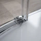 душові стінки Radaway Idea PDD 100x100 безпечне скло, прозоре (387142-01-01) - зображення 6