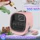 Мини кондиционер Air Cooler M201 Розовый портативный USB охладитель с подсветкой - изображение 7