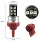 Светодиодная лампа 7443 T20 W21/5W W3x16q 15SMD 2835 9-24V обманка драйвер Красная Autoexpect (74128) - изображение 3
