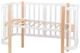 Кровать Babyroom Місяць 120x60 белый / натуральный - изображение 4