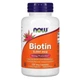 Биотин, Now Foods, 5000 мкг, 120 капсул [NOW-00474] - изображение 1