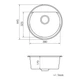 Мойка Кухонная Vankor Easy Emr 01.45 Terra + Сифон Vankor - изображение 6