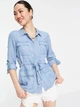 Рубашка Vero Moda 10245549 S (96406S) Синий - изображение 1