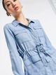 Рубашка Vero Moda 10245549 S (96406S) Синий - изображение 3