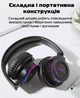 Беспроводные Bluetooth наушники Picun B9 с функцией плеера и RGB подсветкой White - зображення 6