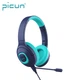 Дитячі дротові навушники Picun Q5 Dark Cyan - зображення 1