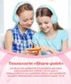 Дитячі дротові навушники Picun Q5 Mint Pink - зображення 6