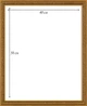Багетная рамка 40х50 для картины по номерам багет: 599-G232 Золото с бронзой (Только рамка с креплением для холста) EmojiFrame - изображение 9