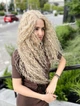 Парик на сетке Lace Wig KELLY № APRIC длинный пшенично-пепельный, термостойкое волокно - изображение 4