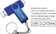 USB\OTG Флеш накопитель TEXT ME 64GB + Адаптер Type-C Blue (18190) - изображение 3