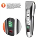 Машинка для стрижки волос и бороды бритва триммер Gemei GM-6061 Pro + 4 насадки - изображение 2