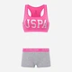 Комплект женского белья (топ + трусики-шорты) хлопковый U.S. Polo Assn 66264 36 (XS) Fuchsia (8680557306545) - изображение 2