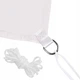 Тент-парус тіньовий для дому, саду та туризму Springos 3 x 3 x 3 м SN1017 Light Grey - зображення 3