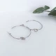 Серьги кольца с узелком DeKolie ER0027 серебристые - изображение 1