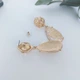 Массивные вечерние серьги DeKolie ER0020 золотистые - изображение 5