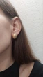 Серьги гвоздики (комплект из 3-х пар) DeKolie ER0018 золотистый - изображение 3
