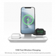 Док-станция Mophie 3-in-1 wireless stand for MagSafe White (403108005) - изображение 4