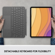 Обкладинка-клавіатура Logitech Combo Touch Keyboard Case для iPad Air 4 10.9" Oxford Gray (920-010260) - зображення 4