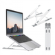 Подставка для ноутбука Nulaxy Aluminum Laptop Portable Stand Silver (C4-01) - изображение 1