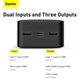 Павербанк 30000 mAh 15W 3A PowerBank с быстрой зарядкой Baseus Bipow Digital Display Портативный аккумулятор внешний аккумулятор 2USB/1Type-C. QC. (PPDML-K01) - изображение 5