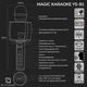 Караоке Мікрофон Колонка Magic Karaoke YS-91 Pro Rose бездротовий 3Вт+3Вт з Мембраною низьких частот Зміни голосу Фонограми Відлуння для дітей та дорослих юсб Bluetooth - зображення 10