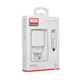 Зарядне мережеве XO CE02C (2USB 2.1A) Lightning Білий - изображение 2
