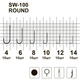 Повідці готові MiniMax Round SW-100 гачок №6 волосінь 0,16мм довжина 50см 10шт - зображення 4