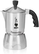 Кофеварка Bialetti Fiammeta гейзерная на 160 мл. 3 чашки 5.4 oz Серебристая - изображение 1