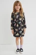 Платье длинный рукав черный Единороги H&M 92см (40006442) - изображение 2