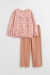 Костюм рожево-бежевий Cat H&M 104см (40006457) - зображення 1