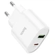 Сетевое зарядное устройство Hoco C95A PD 20W+QC3.0 (1USB/Type-C/3A) Белый - изображение 5