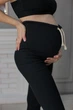 Лосины в рубчик с регулировкой для беременных HN XXL/XXXL 6202-01 Черные - изображение 2