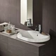 Geberit VARIFORM умывальник встраиваемый, овальной формы, 60*48см, с полкой для отверстия под смеситель, с переливом, глазурованный снизу (500.725.01.2) - изображение 3