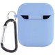 Чехол для AirPods 1/2 Epik Silicone Microfiber Series Голубой/Lilac Blue - изображение 2