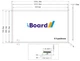 Інтерактивна дошка iBOARD IB-B55 IR AL SB 55 дюймів алюмінієва рама - зображення 2