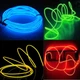 Гибкий светодиодный неон Красный Neon Glow Light Red - 3 метра ленты на батарейках 2 AA - изображение 5