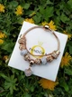 Женский браслет YADA с Шармами Luxury Crystal в стиле ПаНдОрА Золотистый Gold - изображение 1