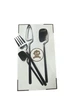 Набор столовых приборов Kitchen на 1 персону черный - изображение 1
