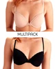 Набір бюстгальтерів Pretty Polly Ella ES001M 2PP 80C Nude/Black (5053014389130) - зображення 1